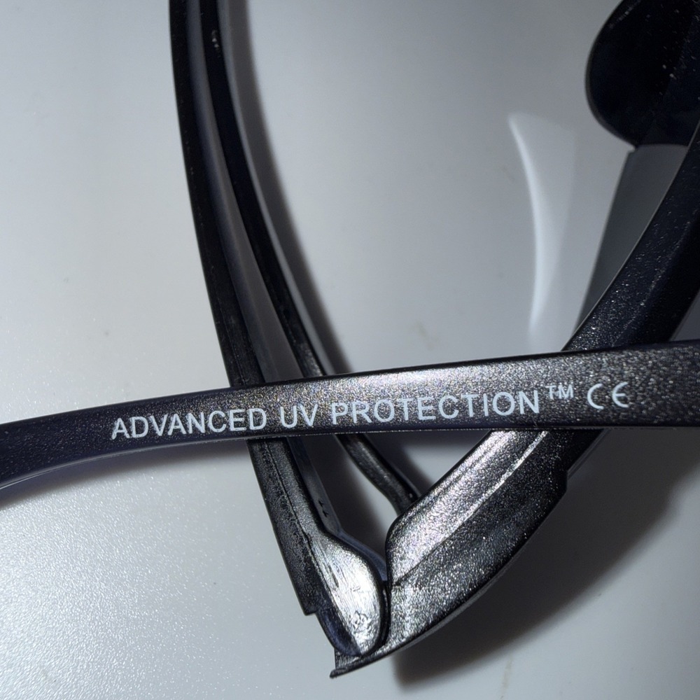 Lot of 2 Authentic Solar Comfort Polycarbonate Sunglasses- 6706 UV Wrap Black - Picture 13 of 13